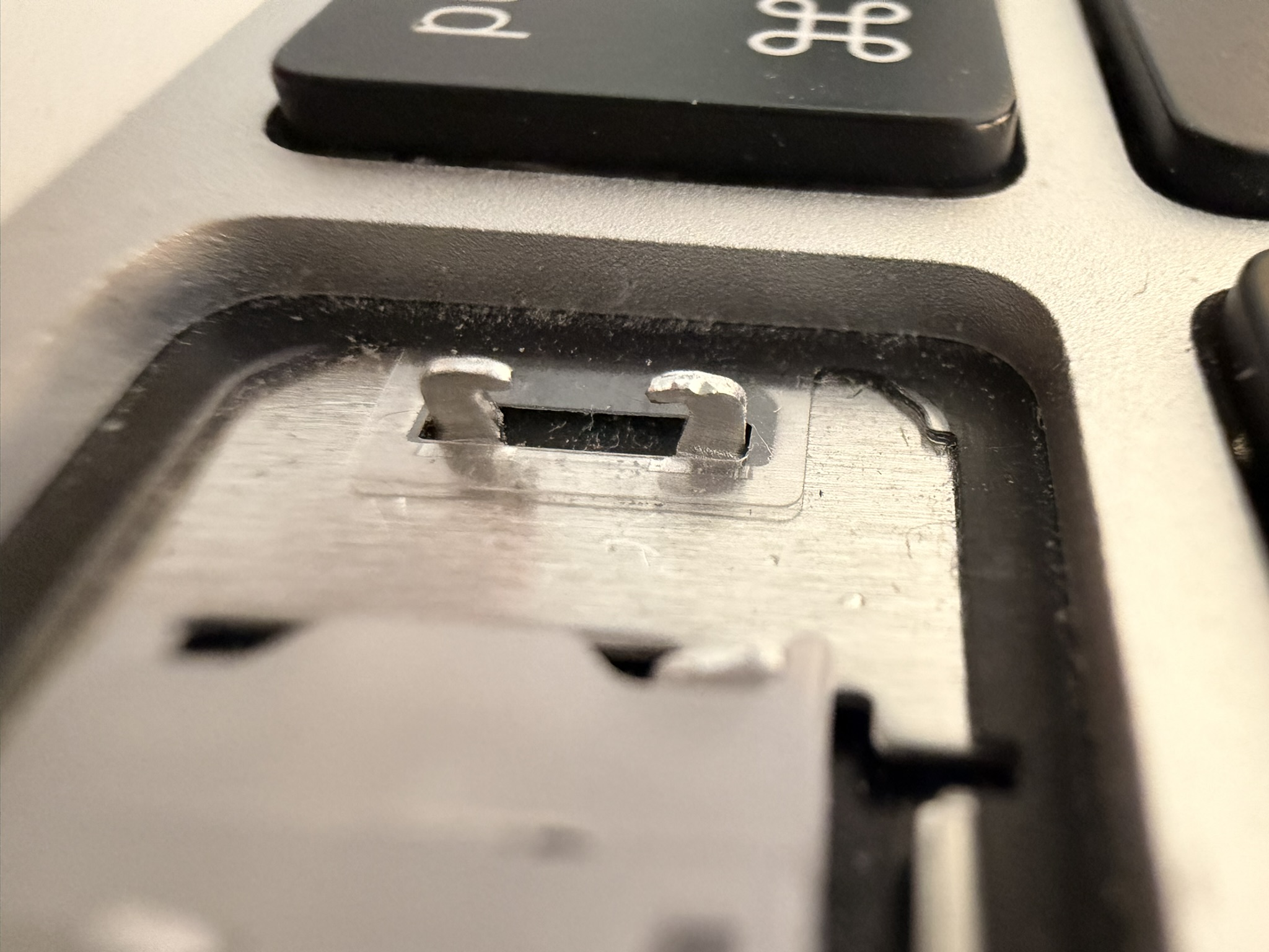 Apple Magic Keyboard Spacebar Metal Hooks Bent