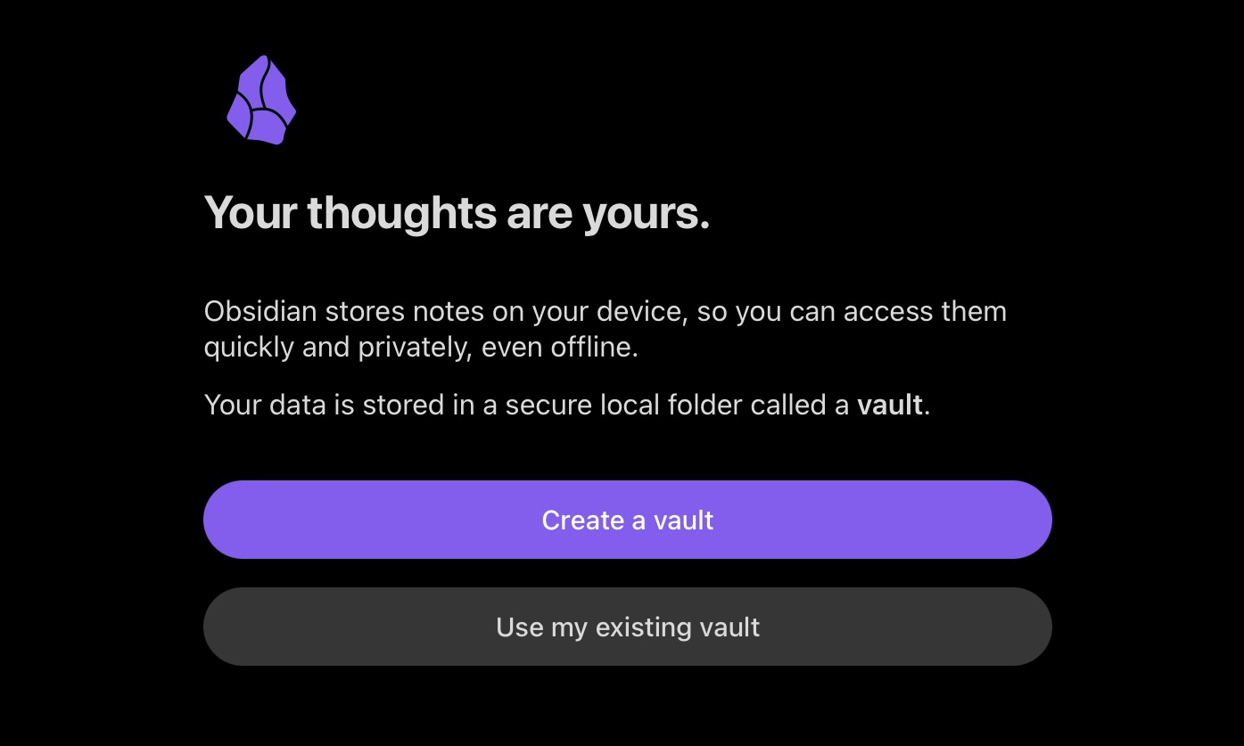 Obsidian iPad use existing vault Obsidian iPad use existing vault